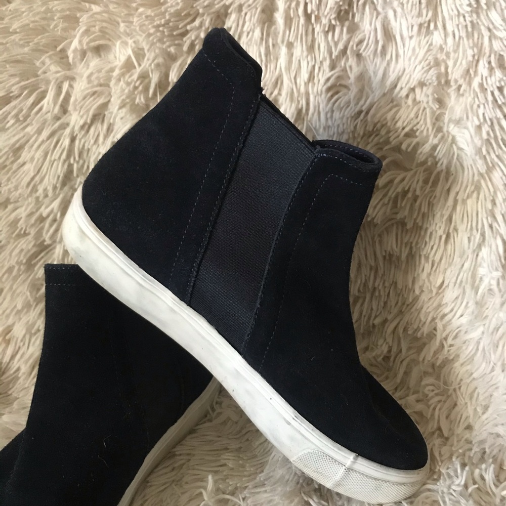 Black and white high tops